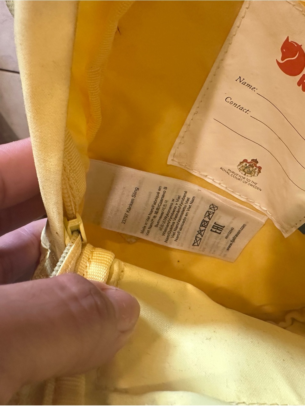 Mini Backpack — Bright Yellow - Picture 5 of 7
